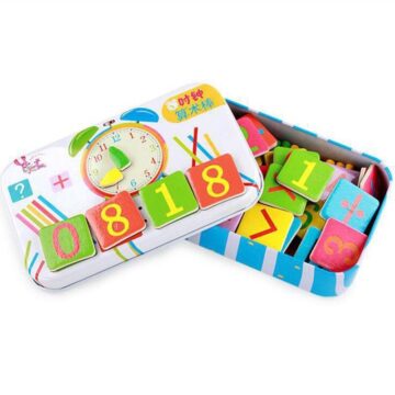 Montessori Box Digital Clock Math Toy