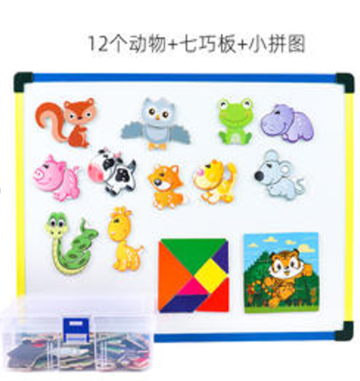 Educational Magnetic Board Toy with Animals