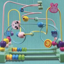 Wooden Animal Mini Bead Maze Coaster Educational Toy