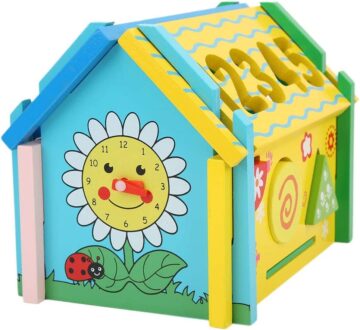 Educational Wooden Math House, Shapes and Numbers