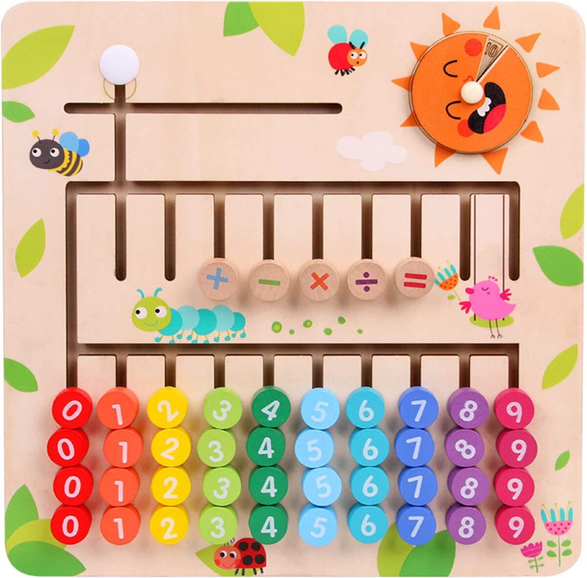 Wooden Number Maze Board by Kidgo Toys.