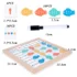 Wooden Magnetic Fish Color Arrow Matching Board