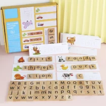 Wooden Toys With Upper and Lower Case Letters